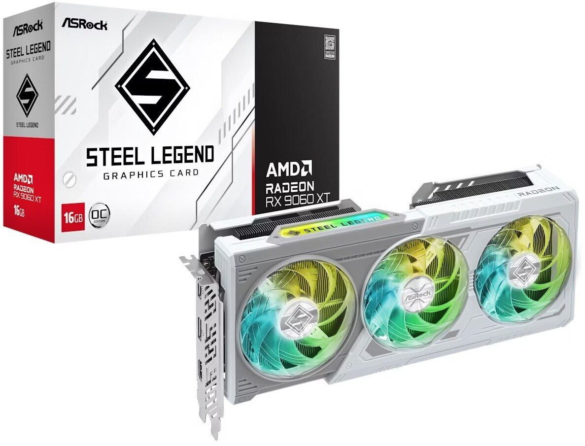 SCHEDA VIDEO Asrock AMD RADEON RX 9060 XT Steel Legend 16GB OC