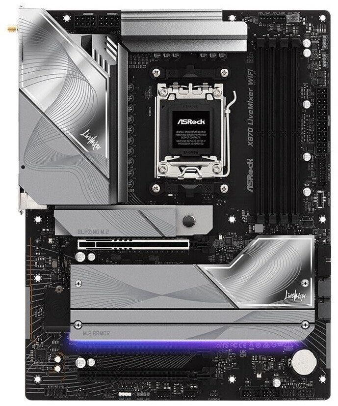 SCHEDA MADRE Asrock X870 LiveMixer WiFi AMD X870 Socket AM5 ATX - immagine 4