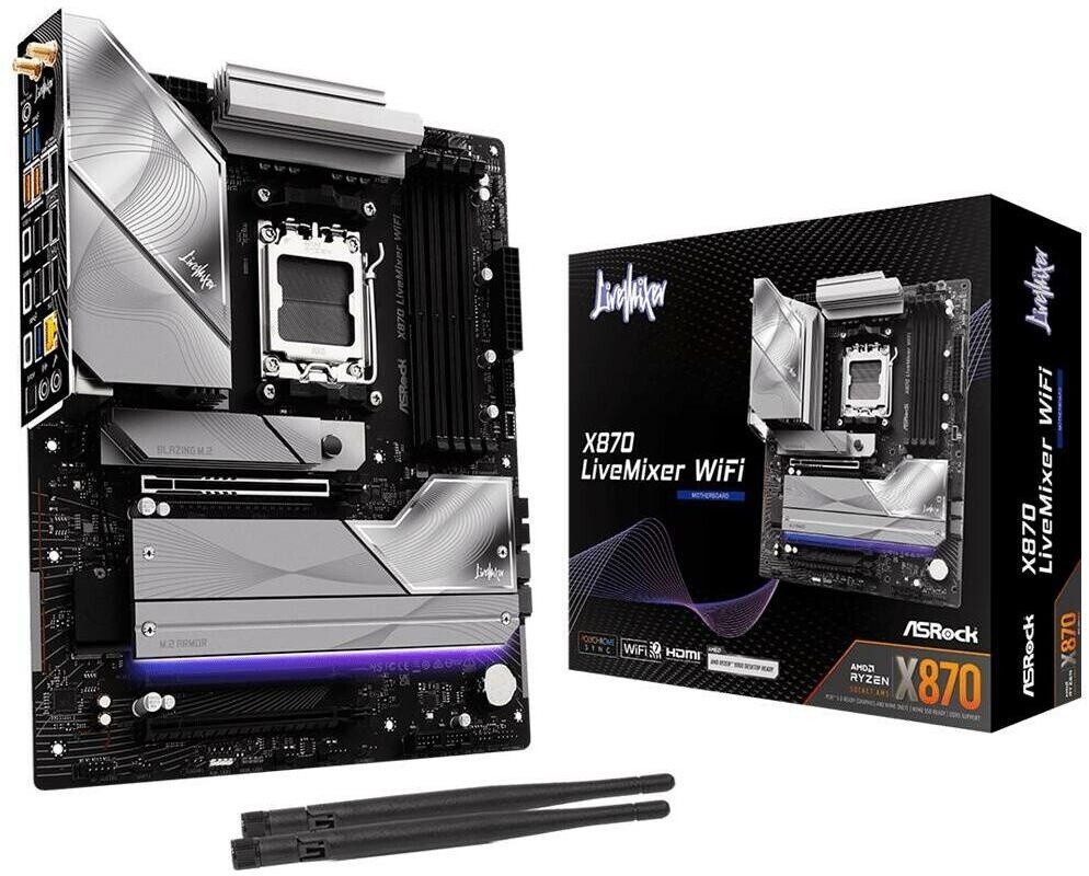 SCHEDA MADRE Asrock X870 LiveMixer WiFi AMD X870 Socket AM5 ATX