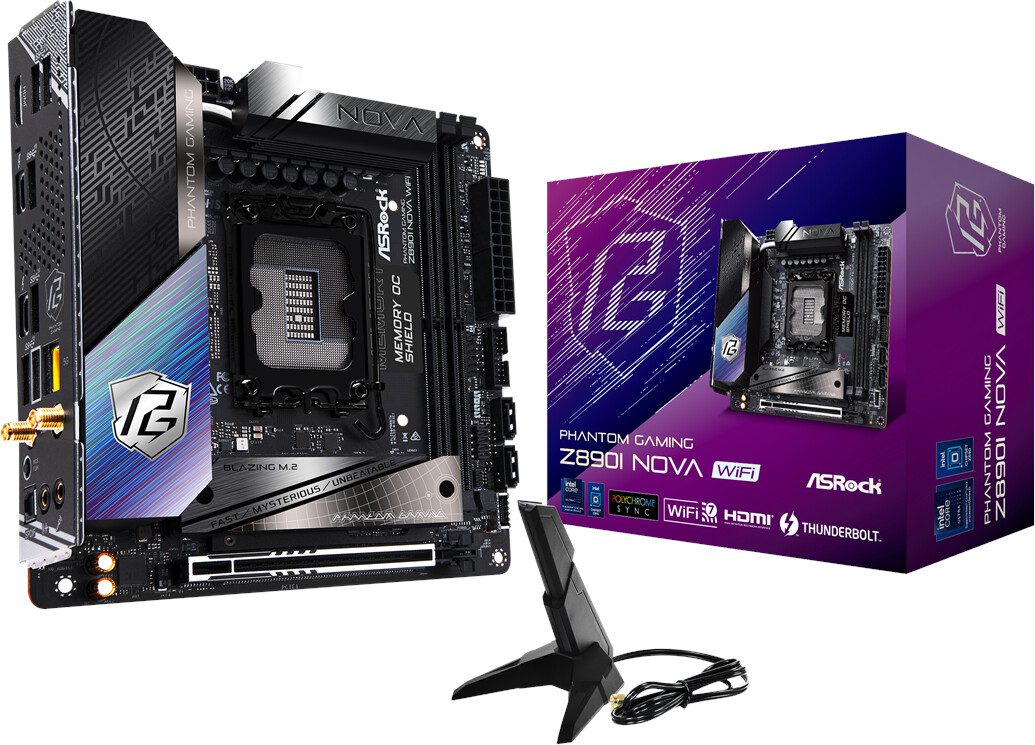 SCHEDA MADRE Asrock Phantom Gaming Z890I Nova WiFi SOCKET 1851 mini ITX