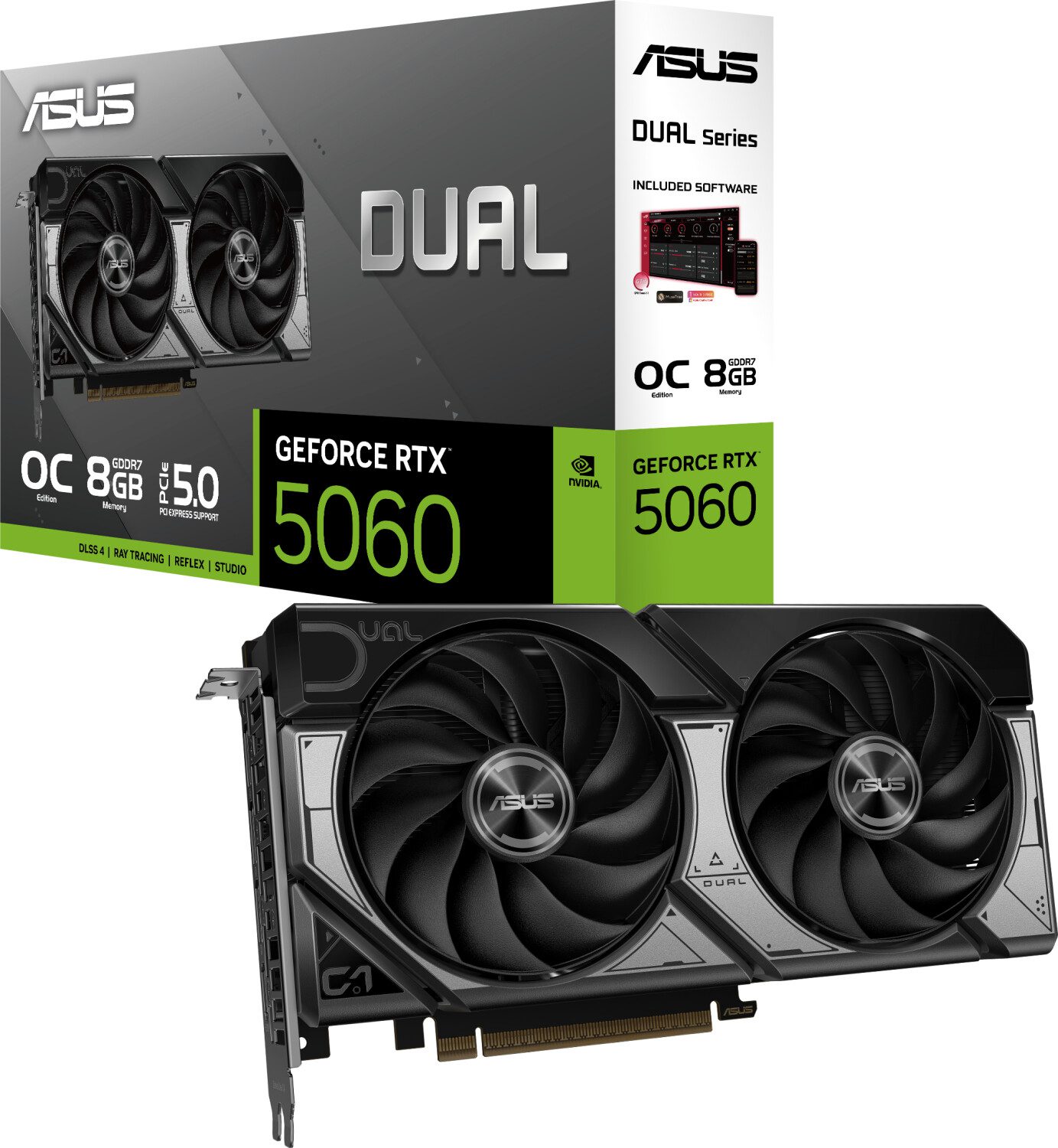 SCHEDA VIDEO ASUS NVIDIA GeForce RTX 5060 8GB DUAL OC - 90YV0N12-M0NA00