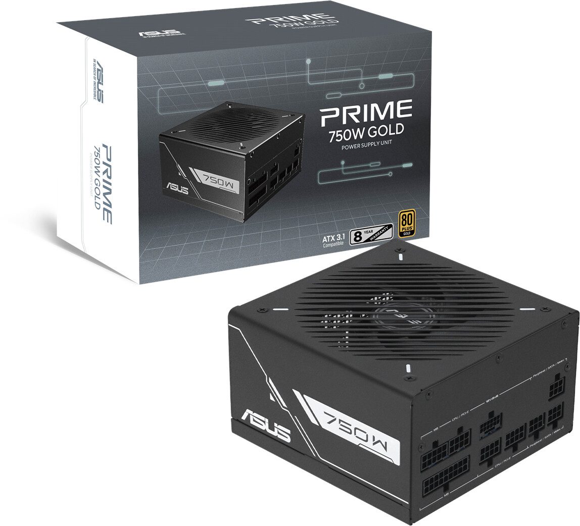 ALIMENTATORE POWER SUPPLY ASUS Prime 750W 20+4 pin ATX 80+ GOLD 90YE00U3-B0NA00