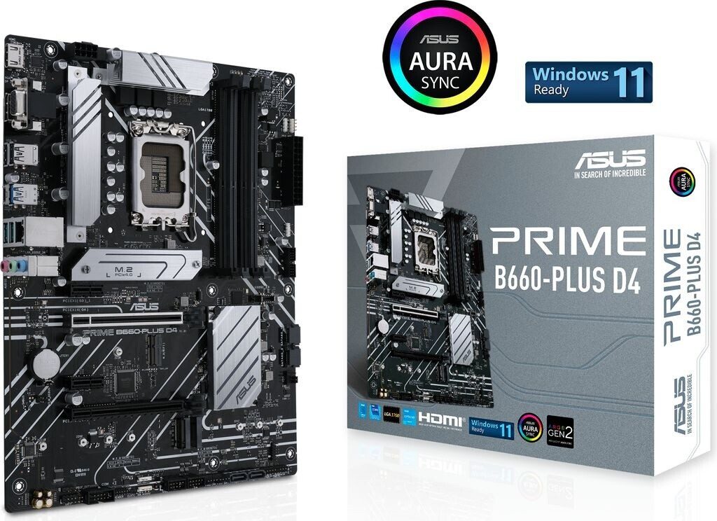 SCHEDA MADRE ASUS PRIME B660-PLUS D4 SOCKET 1700 ATX (90MB18X0-M1EAY0)