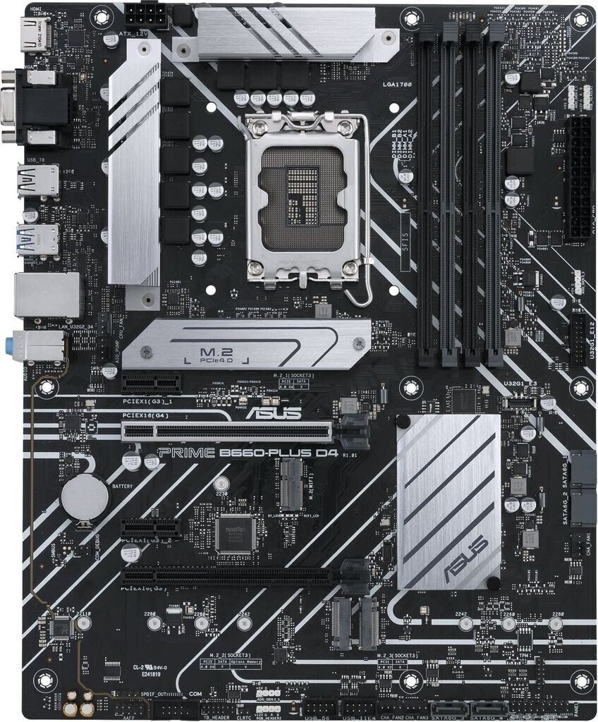SCHEDA MADRE ASUS PRIME B660-PLUS D4 SOCKET 1700 ATX (90MB18X0-M1EAY0) - immagine 3