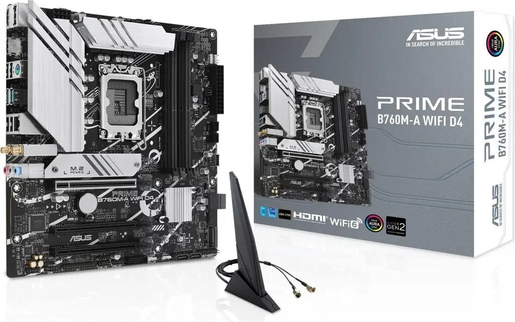 SCHEDA MADRE ASUS PRIME B760M-A WIFI D4 SOCKET 1700 micro ATX