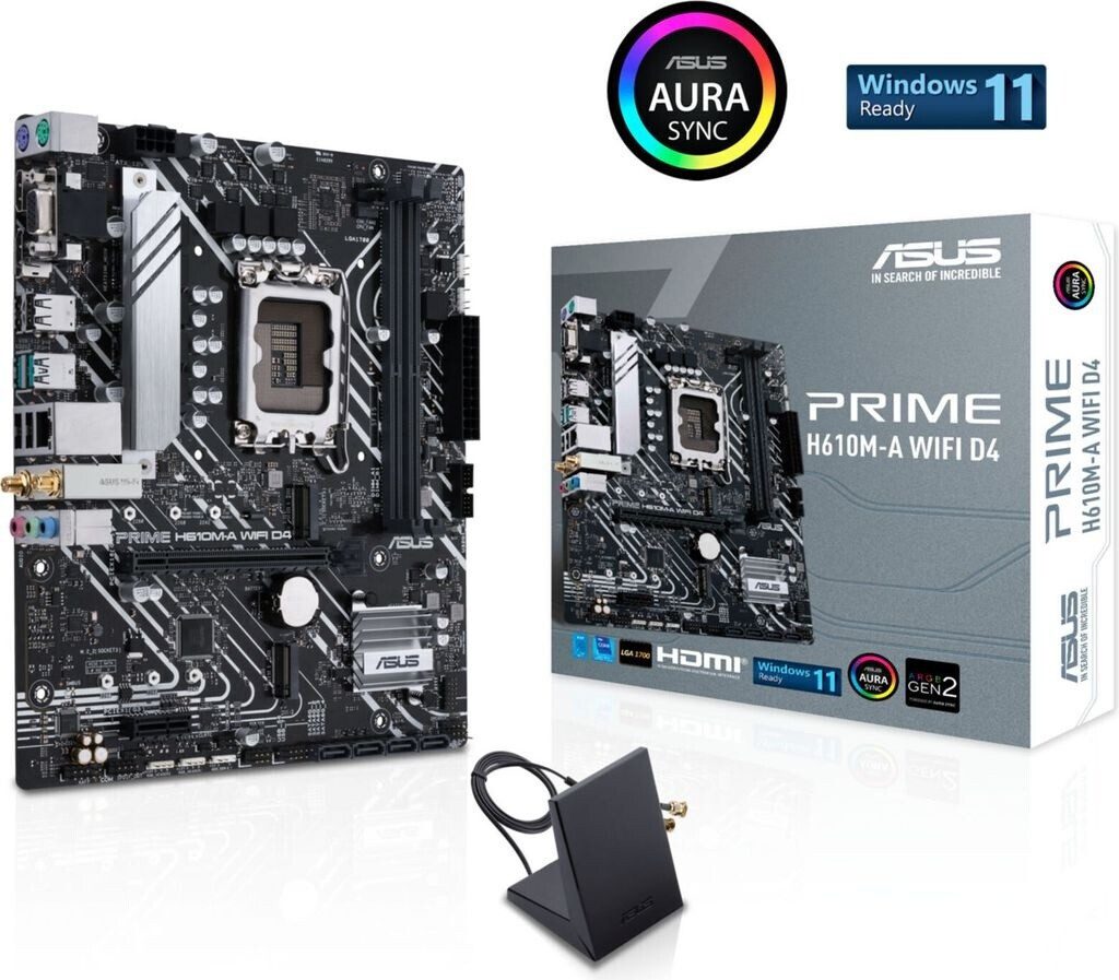 SCHEDA MADRE ASUS PRIME H610M-A WIFI D4 SOCKET 1700 micro ATX