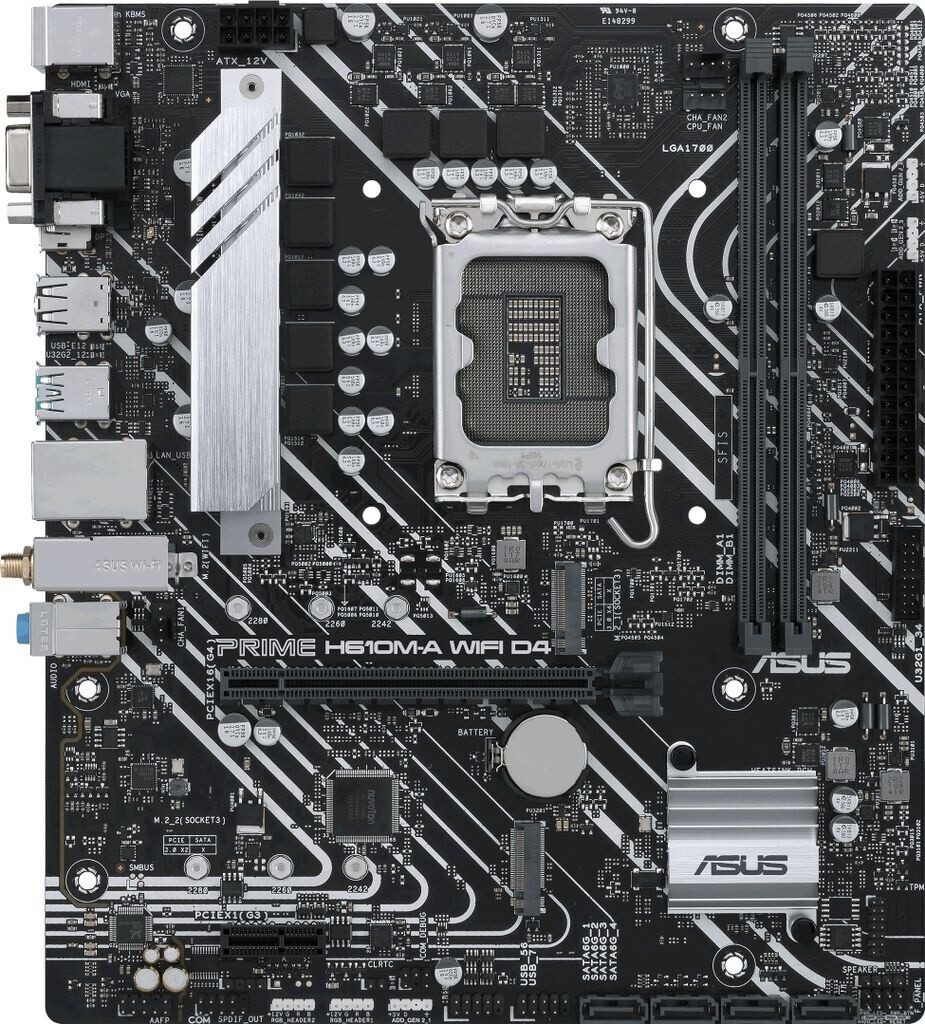 SCHEDA MADRE ASUS PRIME H610M-A WIFI D4 SOCKET 1700 micro ATX - immagine 3