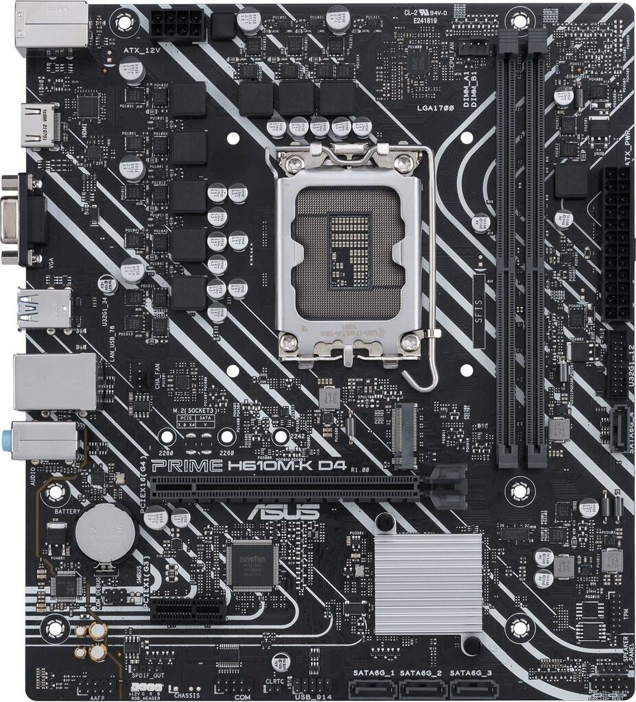 SCHEDA MADRE ASUS PRIME H610M-K D4 SOCKET 1700 micro ATX (90MB1A10-M0EAY0) - immagine 3