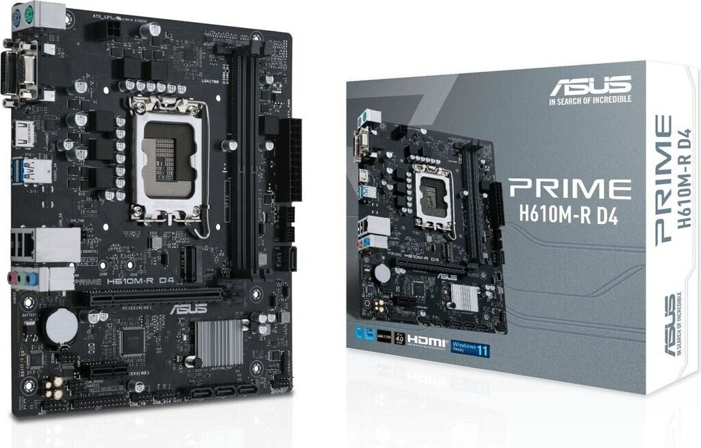 SCHEDA MADRE ASUS PRIME H610M-R D4 SOCKET 1700 micro ATX