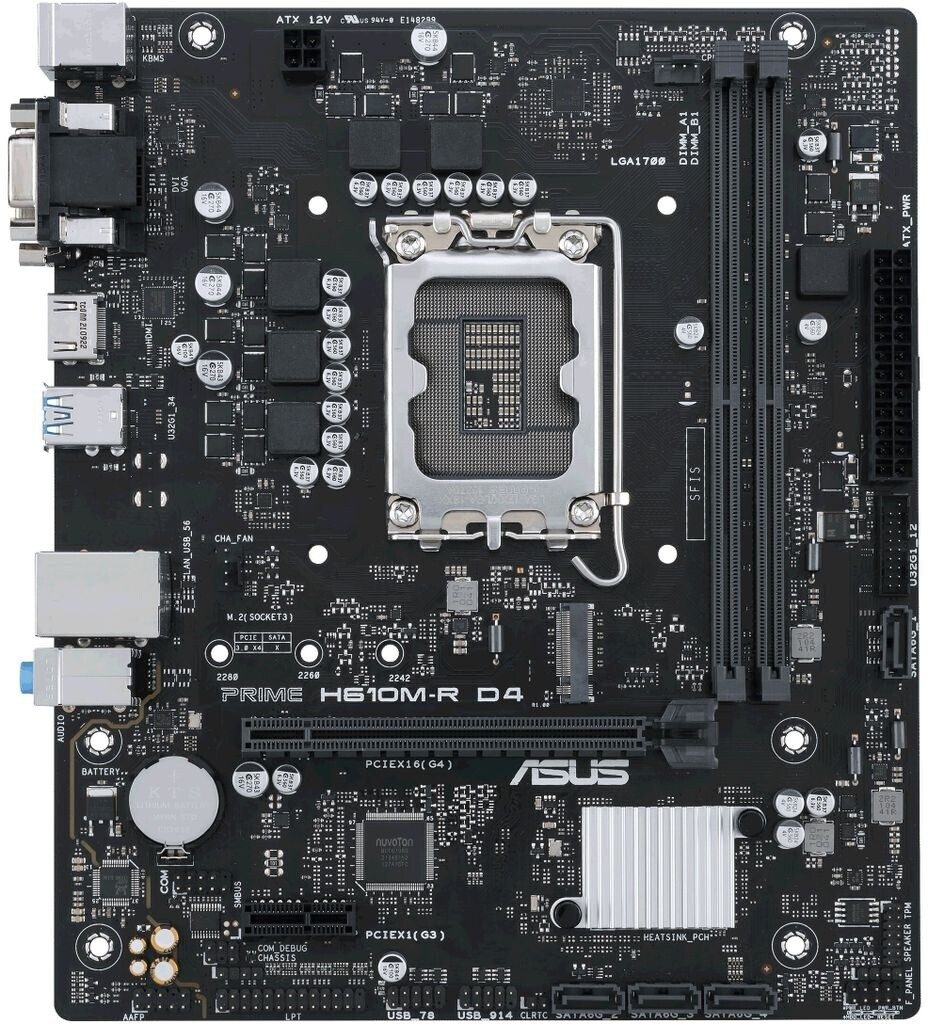 SCHEDA MADRE ASUS PRIME H610M-R D4 SOCKET 1700 micro ATX - immagine 3