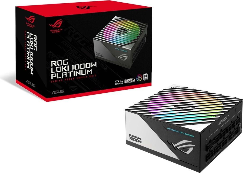 ALIMENTATORE POWER SUPPLY ASUS ROG Loki SFX-L Platinum 1000W 24-pin ATX 80+ PLATINO 90YE00N1-B0NA00