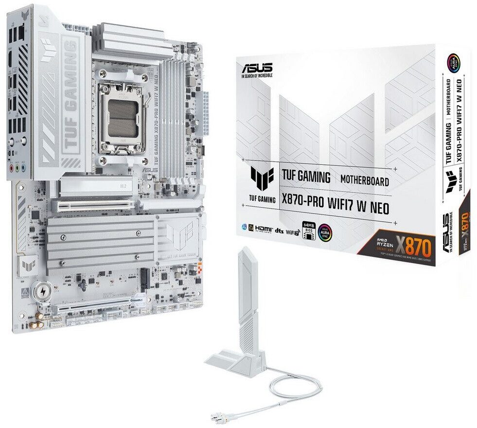 SCHEDA MADRE ASUS TUF GAMING X870-PRO WIFI7 WHITE NEO Socket AM5 ATX
