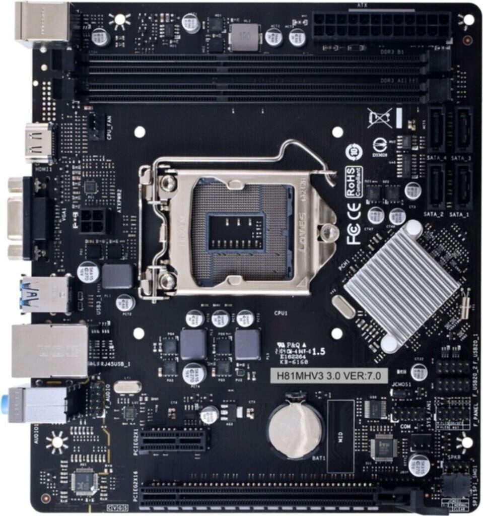 SCHEDA MADRE Biostar H81MHV3 3.0 H81 SOCKET 1150 micro ATX - immagine 2