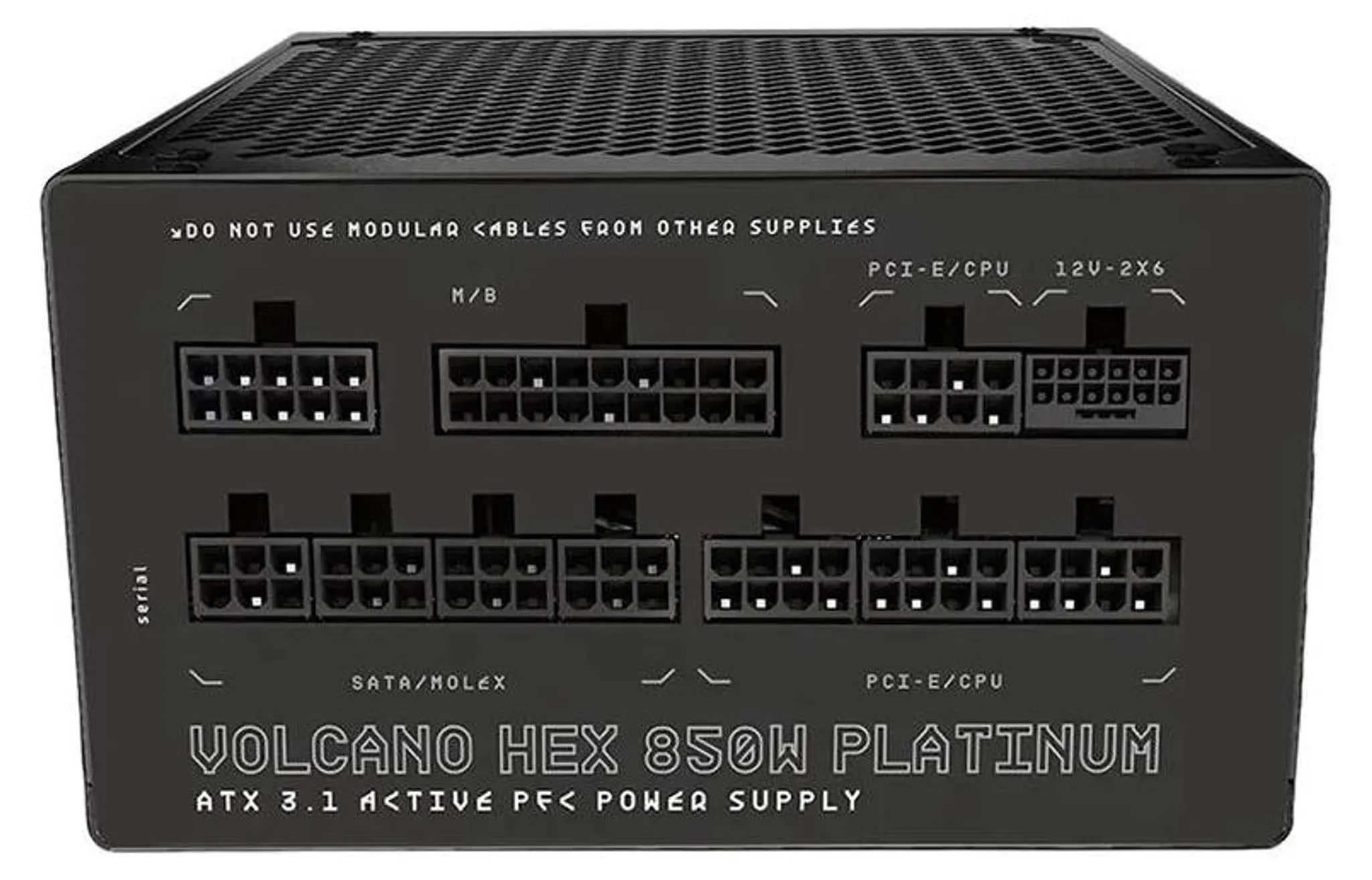 ALIMENTATORE POWER SUPPLY MODECOM VOLCANO HEX 850W 80+ PLATINUM ATX3.1 (ZAS-MC-HEX-0850-PLAT) - immagine 3