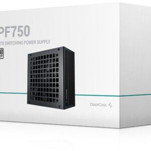 ALIMENTATORE POWER SUPPLY DeepCool PF750 750W 20+4 pin ATX Black 80+ (R-PF750D-HA0B-EU)