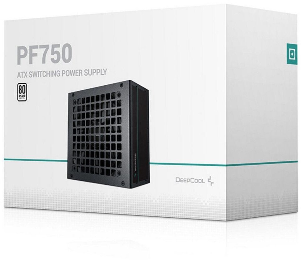 ALIMENTATORE POWER SUPPLY DeepCool PF750 750W 20+4 pin ATX Black 80+ (R-PF750D-HA0B-EU)