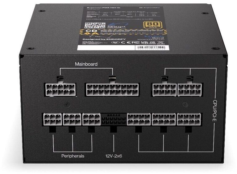 ALIMENTATORE POWER SUPPLY ENDORFY Supremo FM6 750W 80+ GOLD (EY7A013) - immagine 6