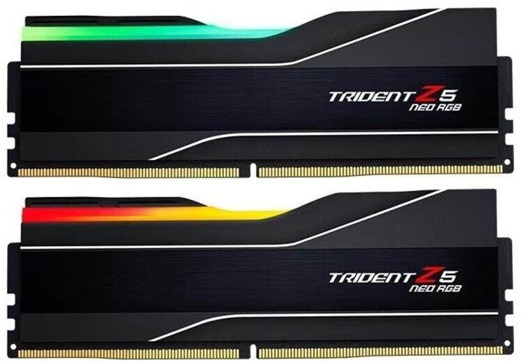 RAM DDR5 G.Skill Trident Z5 NEO RGB KIT 32GB 2x16GB 6400MHz EXPO F5-6400J3039G16GX2-TZ5NR - immagine 2