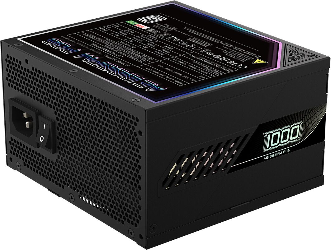 ALIMENTATORE POWER SUPPLY Gigabyte Aorus Elite 1000W Platinum ATX 3.1 80+ PLATINO GP-AE1000PM - immagine 5