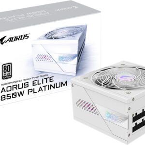 ALIMENTATORE POWER SUPPLY GIGABYTE AORUS ELITE P850W 850W ICE PCIe 5.0 80+ Platinum Fully Modular Design ATX 3.0 compatible (GP-AE850PM PG5 ICE)