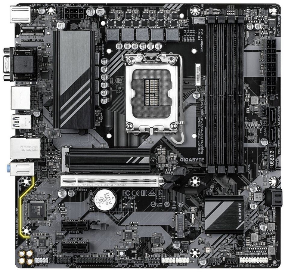SCHEDA MADRE GIGABYTE B760M DS3H GEN5 SOCKET 1700 - immagine 3