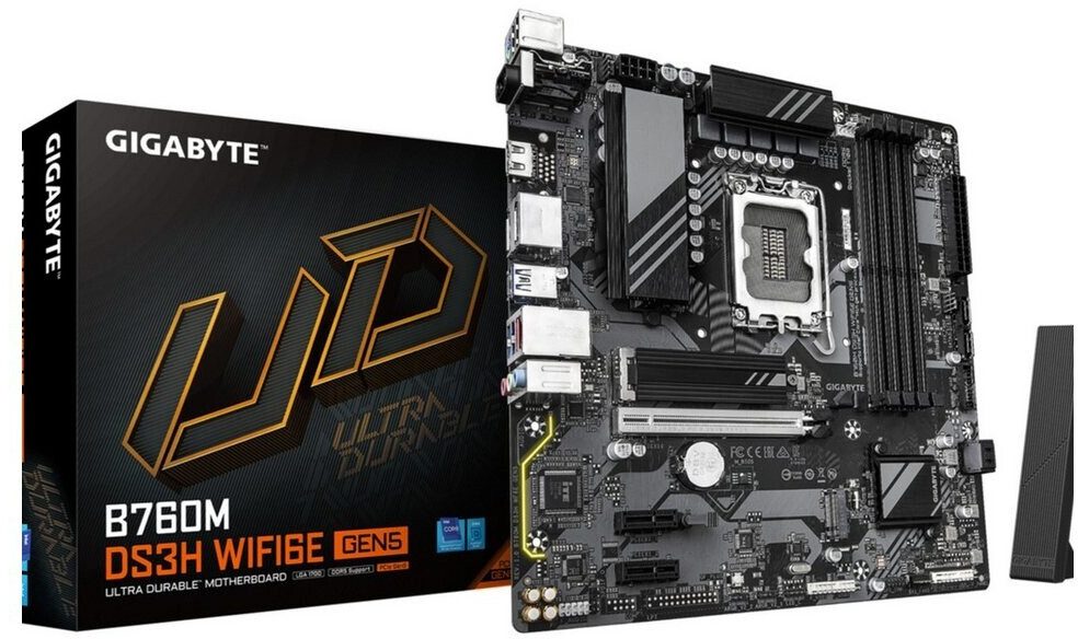 SCHEDA MADRE GIGABYTE B760M DS3H WIFI6E GEN5 SOCKET 1700