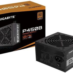 ALIMENTATORE POWER SUPPLY Gigabyte P450B 450W 20+4 pin ATX Black 80+ BRONZE GP-P450B