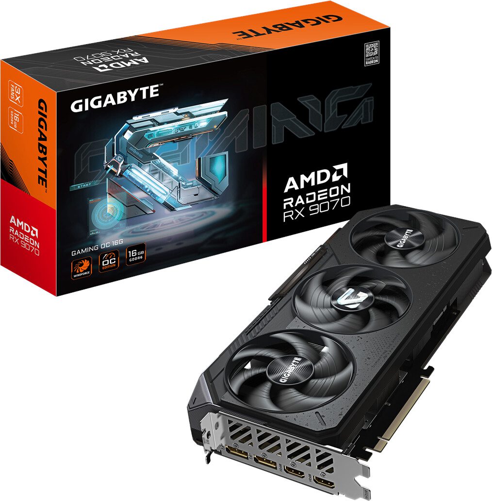 SCHEDA VIDEO Gigabyte AMD Radeon RX 9070 GAMING OC 16GB GV-R9070GAMING OC-16GD