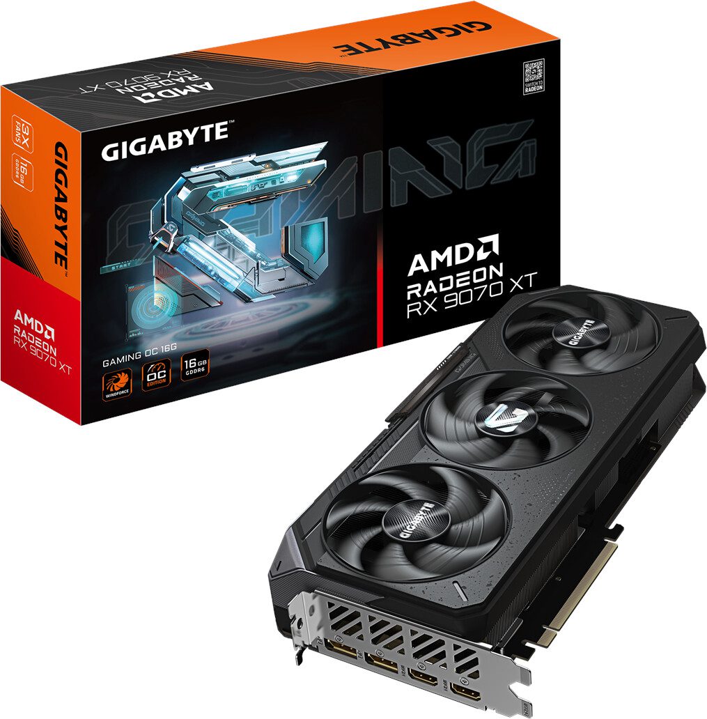 SCHEDA VIDEO Gigabyte AMD Radeon RX 9070 XT GAMING OC 16GB