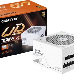 ALIMENTATORE POWER SUPPLY GIGABYTE UD750GM PG5 V2 ICE 750W PCIe Gen 5.1 80+ Gold Fully Modular ATX 3.1 (GP-UD750GM PG5 ICE)