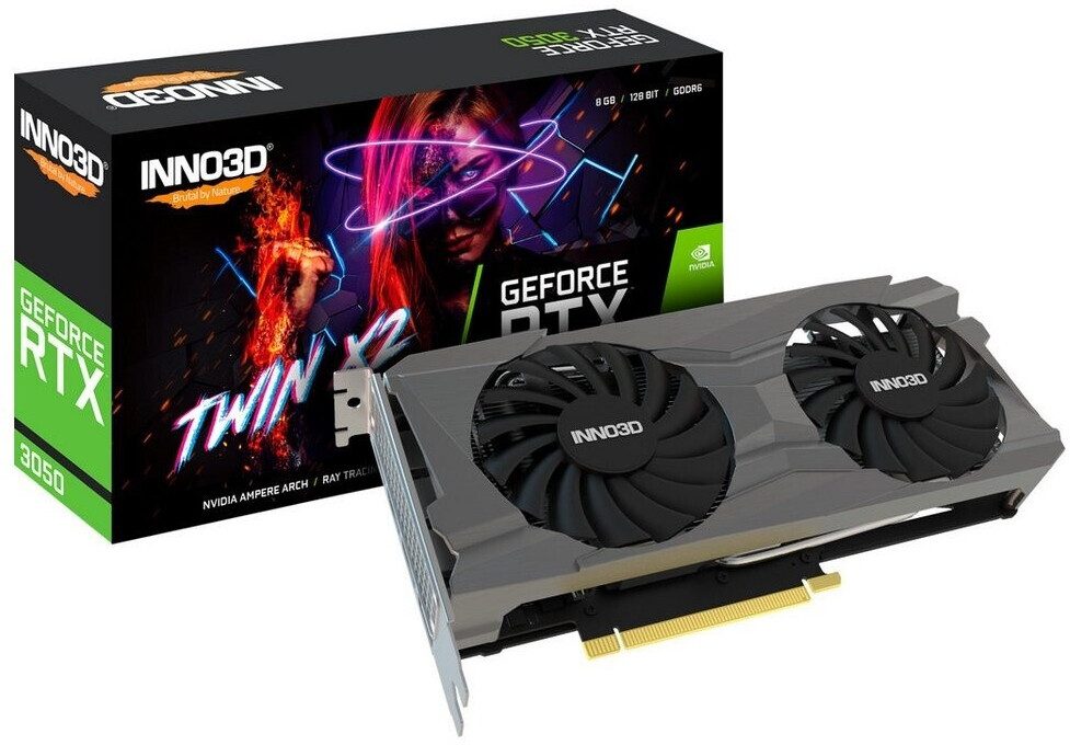 SCHEDA VIDEO INNO3D NVIDIA GeForce RTX 3050 Twin X2 V2 6GB - N30502-06D6-1880VA60