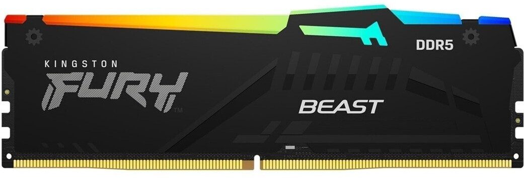 MEMORIE RAM DDR5 Kingston Technology FURY Beast RGB KIT 32GB 2x16GB 5600MHz CL36 XMP/EXPO KF556C36BBEAK2-32 - immagine 2