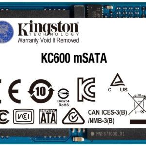 SSD Kingston Technology 1TB KC600 SATA3 mSATA SKC600MS/1024G