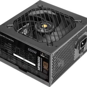 ALIMENTATORE POWER SUPPLY Mars Gaming MPB650SI 650W 24-pin ATX Black 80+ BRONZE (TACMARS-MPB650SI)