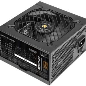 ALIMENTATORE POWER SUPPLY Mars Gaming MPB750SI 750W 24-pin ATX Black 80+ BRONZE (MARS-MPB750SI)