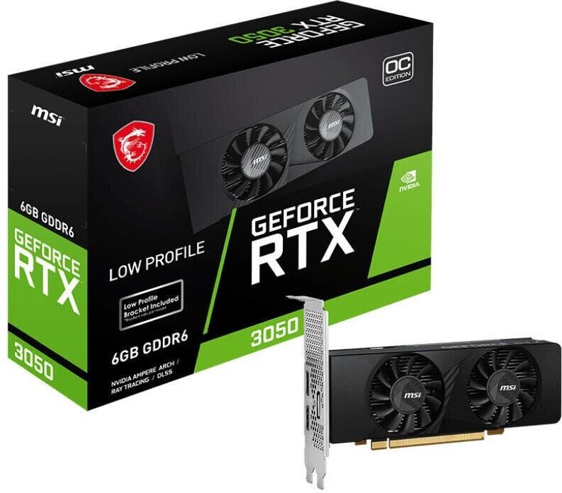 SCHEDA VIDEO MSI NVIDIA GeForce RTX 3050 LP E 6G OC 6GB GDDR6