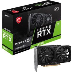 SCHEDA VIDEO MSI RTX 3050 VENTUS 2X E OC 6GB GDDR6 - V812-055R