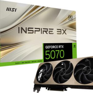 SCHEDA VIDEO MSI NVIDIA GeForce RTX 5070 12G INSPIRE 3X OC 12 GB GDDR7