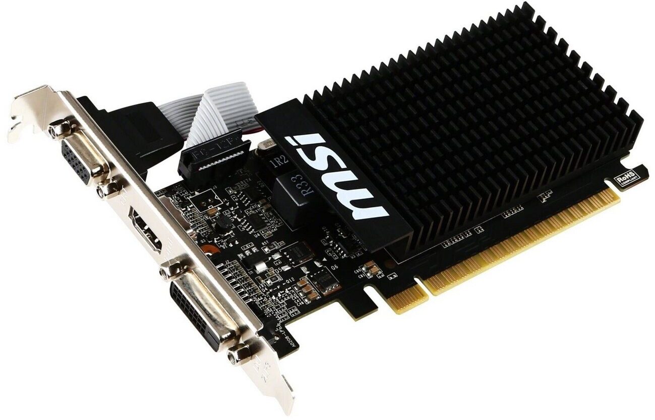 SCHEDA VIDEO MSI NVIDIA GeForce GT 710 2GD3H LP 2 GB GDDR3 - immagine 3