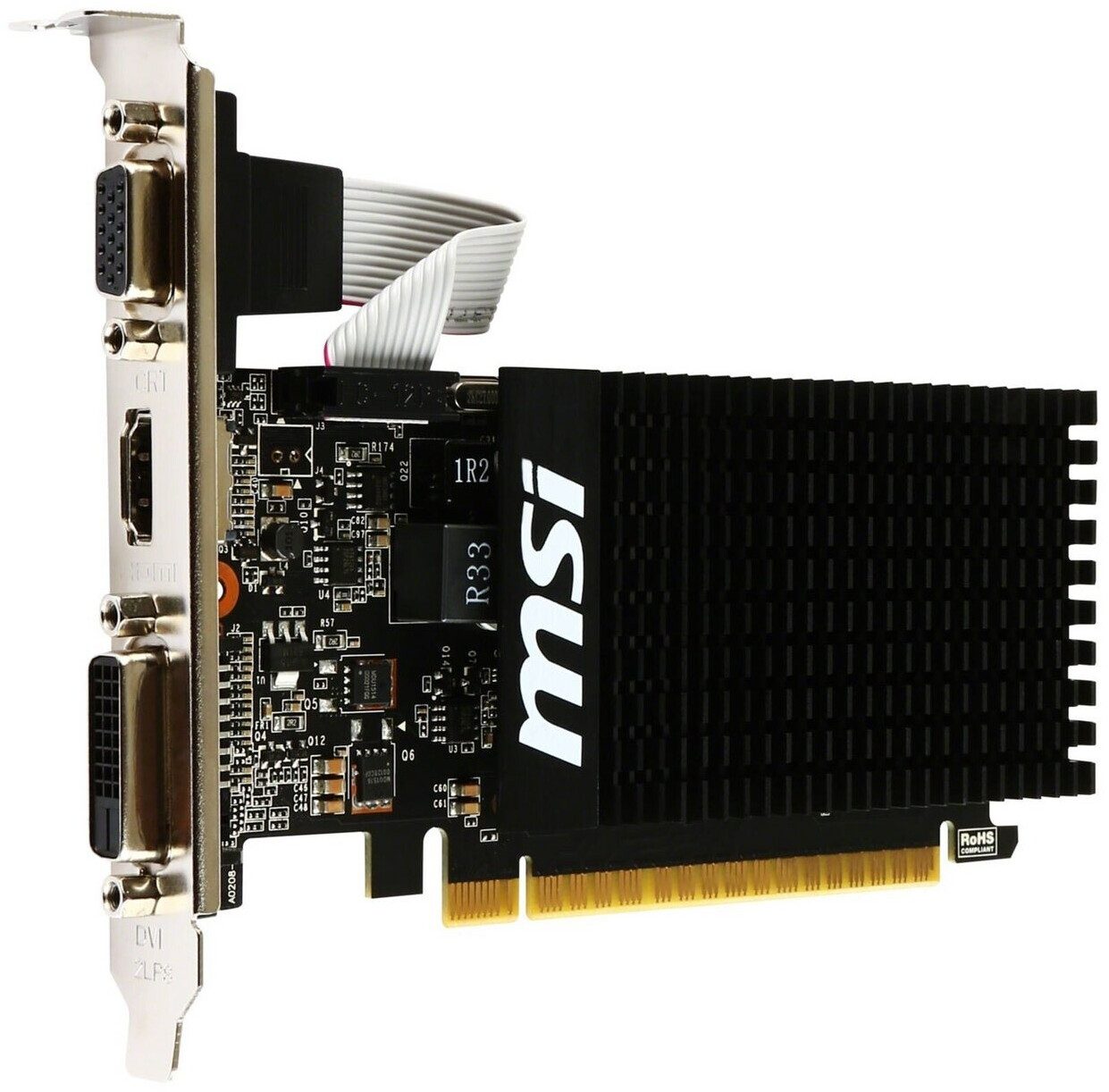 SCHEDA VIDEO MSI NVIDIA GeForce GT 710 2GD3H LP 2 GB GDDR3 - immagine 2
