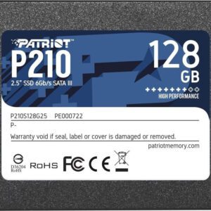 SSD Patriot Memory P210 2.5" 128GB Serial SATA III - P210S128G25