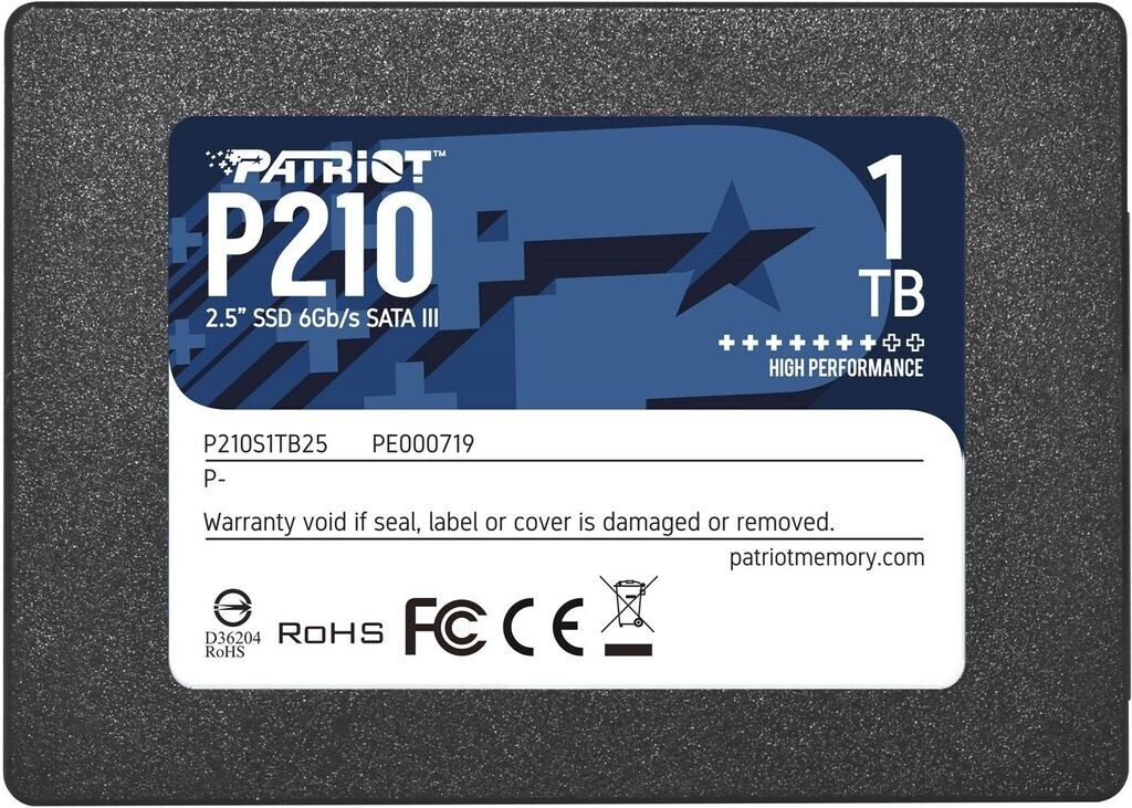 SSD Patriot Memory P210 2.5" 1TB Serial SATA III - P210S1TB25