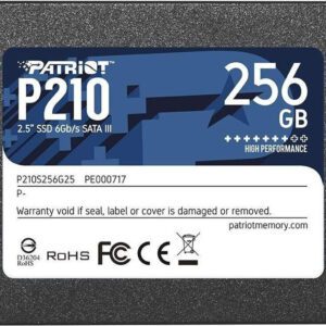 SSD Patriot Memory P210 2.5" 256GB Serial SATA III - P210S256G25