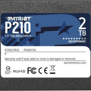 SSD Patriot Memory P210 2.5" 2TB Serial SATA III - P210S2TB25