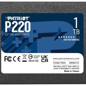 SSD Patriot Memory P220 1TB 2.5" Serial SATA III - P220S1TB25