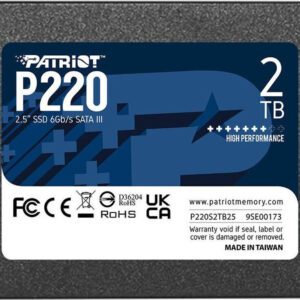 SSD Patriot Memory P220 2TB 2.5" Serial SATA III - P220S2TB25