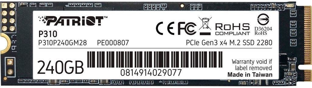 SSD Patriot P310 240GB M.2 2280 - P310P240GM28