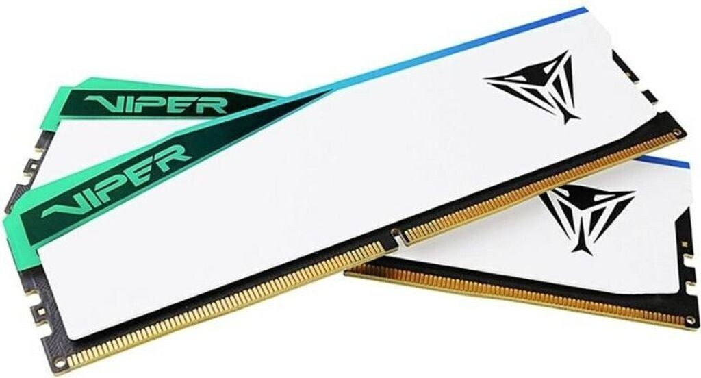 RAM DDR5 Patriot Viper Elite 5 Ultra WHITE KIT 64GB 2x32GB 6400MHz CL32 XMP EXPO VEU564G6432K - immagine 2