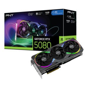 SCHEDA VIDEO PNY NVIDIA GeForce RTX 5080 EPIC-X RGB OC 16 GB GDDR7