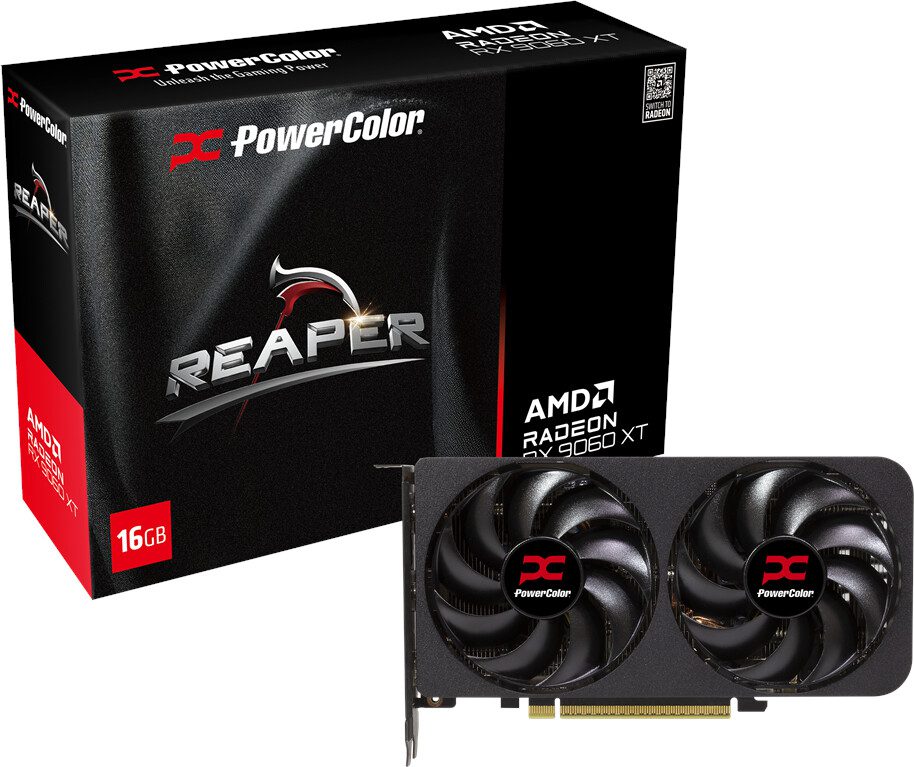 SCHEDA VIDEO Powercolor AMD Radeon RX 9060 XT Reaper 16GB RX9060XT 16G-A